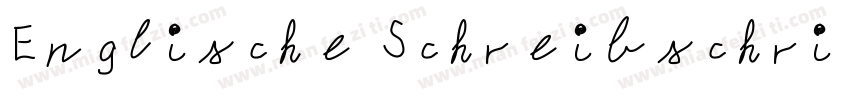Englische Schreibschrift BQ字体转换